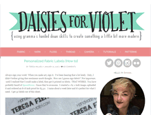 Tablet Screenshot of daisiesforviolet.com